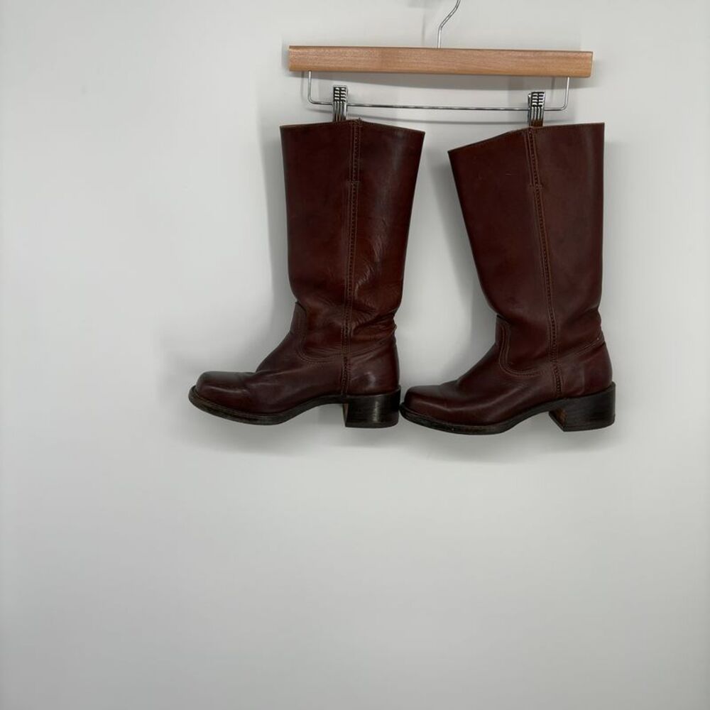 Frye Campus Boots in Dark Brown